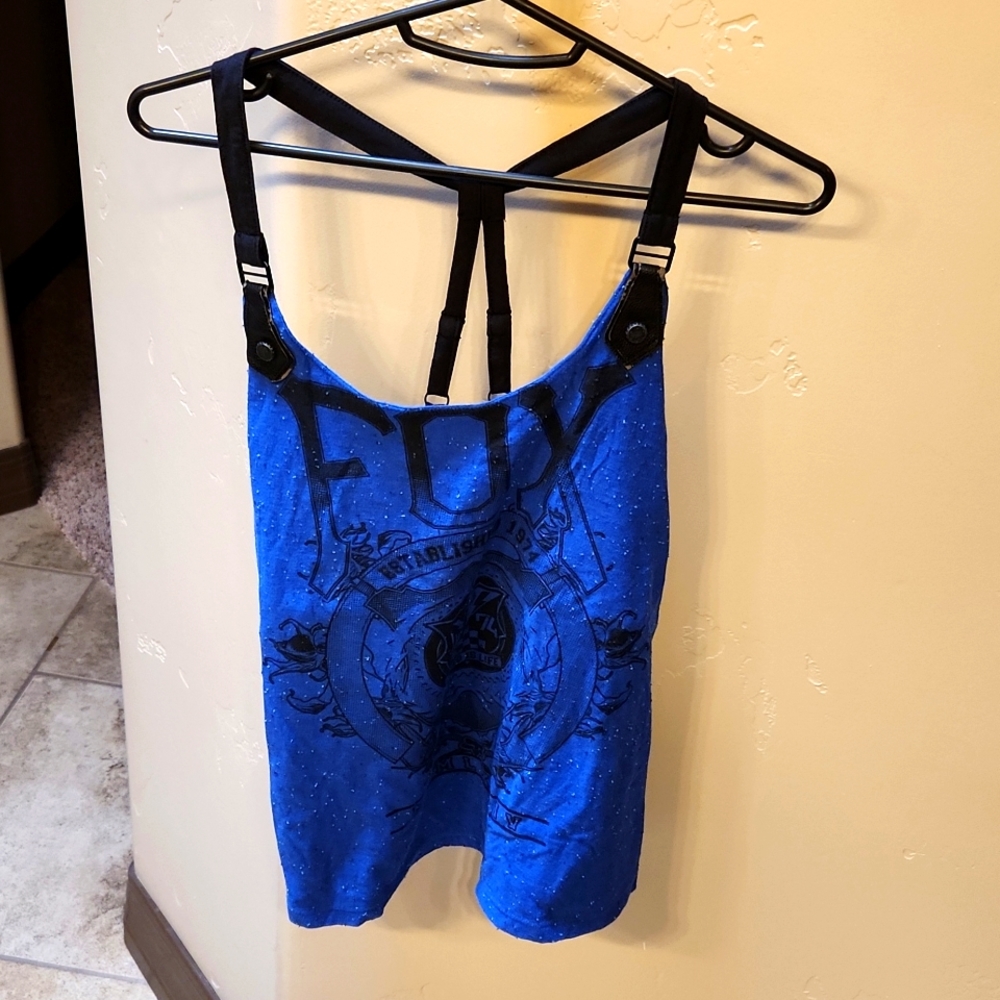 Fox riders halter tank top